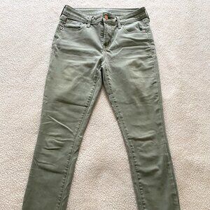 Old Navy, Light Olive, Mid-rise, Skinny Jeans, Size 4 (26")